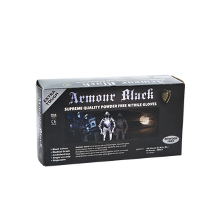 Nitrile Armour Black Gloves - Small
